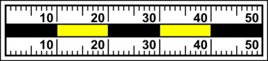 Měřítko 5 x 1 cm ŽČM8